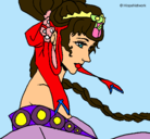 Dibujo Princesa china pintado por mafe