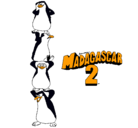 Dibujo Madagascar 2 Pingüinos pintado por notegusta