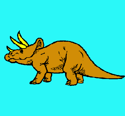 Dibujo Triceratops pintado por 9andres9