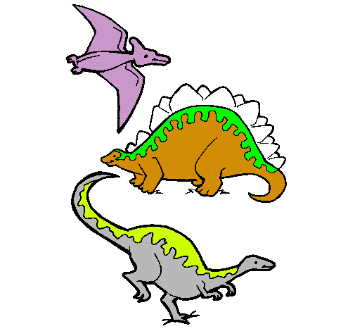 Tres clases de dinosaurios