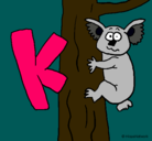 Dibujo Koala pintado por kathlyn