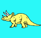 Dibujo Triceratops pintado por MOISES