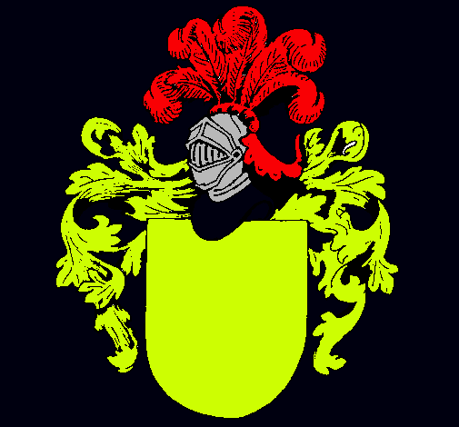 Escudo de armas y casco