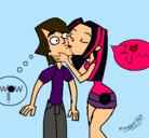 Dibujo Beso pintado por Kasumii360