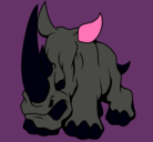 Dibujo Rinoceronte II pintado por tamarahhh