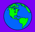 Dibujo Planeta Tierra pintado por fuenyes