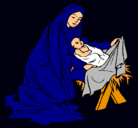 Dibujo Nacimiento del niño Jesús pintado por JENSSY