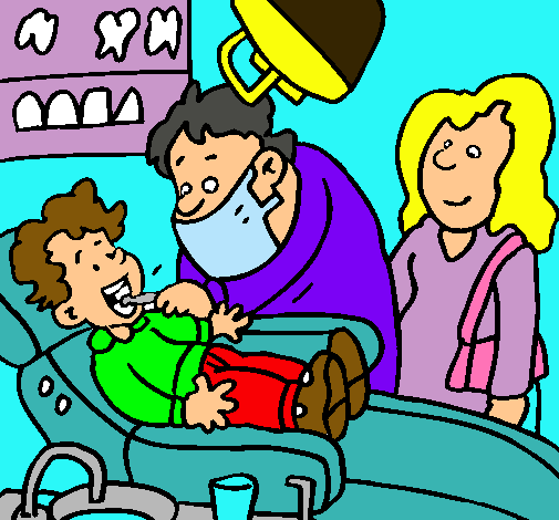 Niño en el dentista