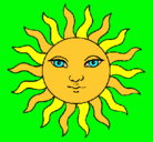 Dibujo Sol pintado por amalia