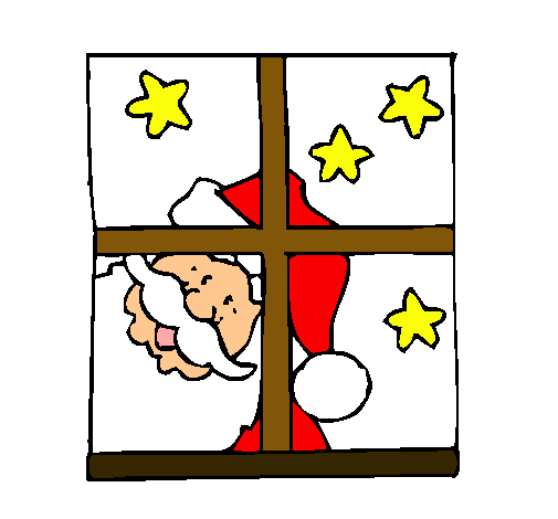 Dibujo Papa Noel pintado por Mireia20