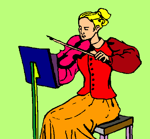 Dama violinista