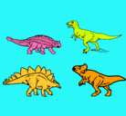 Dibujo Dinosaurios de tierra pintado por carlos