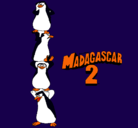 Dibujo Madagascar 2 Pingüinos pintado por SUPERONCE