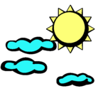 Dibujo Sol y nubes 2 pintado por yuli