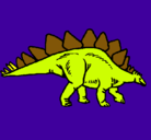 Dibujo Stegosaurus pintado por sergi