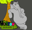 Dibujo Horton pintado por maradora