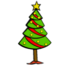 Dibujo Árbol de navidad II pintado por dafne