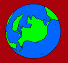 Dibujo Planeta Tierra pintado por ghiane