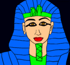 Dibujo Tutankamon pintado por amalia