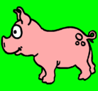 Dibujo Cerdo pintado por pilarfio