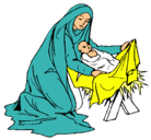 Dibujo Nacimiento del niño Jesús pintado por YETSEMANY