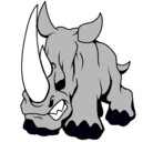 Dibujo Rinoceronte II pintado por xabier