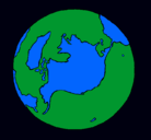 Dibujo Planeta Tierra pintado por raul