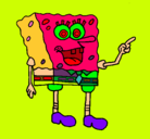 Dibujo Bob Esponja pintado por ANALIA