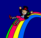 Dibujo Duende en el arco iris pintado por madam