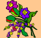 Dibujo Ramo de flores pintado por tosande