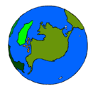 Dibujo Planeta Tierra pintado por raymond
