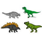 Dibujo Dinosaurios de tierra pintado por johnn