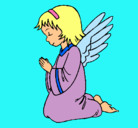 Dibujo Ángel orando pintado por 9andres9