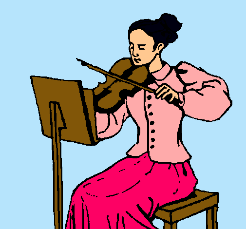 Dama violinista