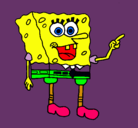 Dibujo Bob Esponja pintado por sabrina