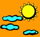 Dibujo Sol y nubes 2 pintado por loerna