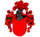 Dibujo Escudo de armas y casco pintado por velazquez
