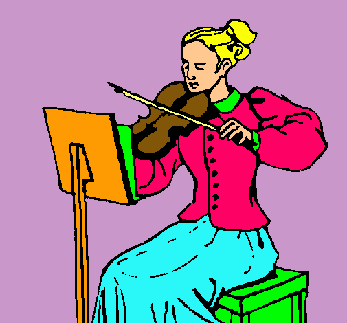 Dama violinista