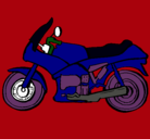 Dibujo Motocicleta pintado por alanko