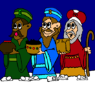 Dibujo Los Reyes Magos pintado por ojiihjgjhghyyhg