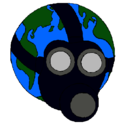 Dibujo Tierra con máscara de gas pintado por samuel