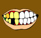 Dibujo Boca y dientes pintado por ignacio123