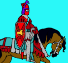 Dibujo Caballero a caballo pintado por wilmerx