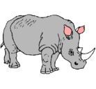 Dibujo Rinoceronte pintado por jiram