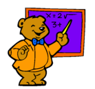 Dibujo Profesor oso pintado por carina