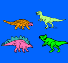 Dibujo Dinosaurios de tierra pintado por Daniela4