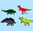 Dibujo Dinosaurios de tierra pintado por cande999