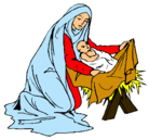 Dibujo Nacimiento del niño Jesús pintado por armando