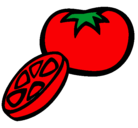 Dibujo Tomate pintado por tomate