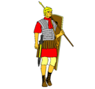 Dibujo Soldado romano pintado por lololol